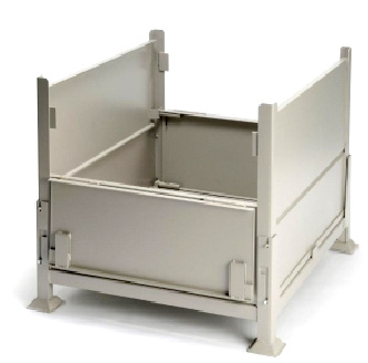 racks unlimited galvanized collapsible containers